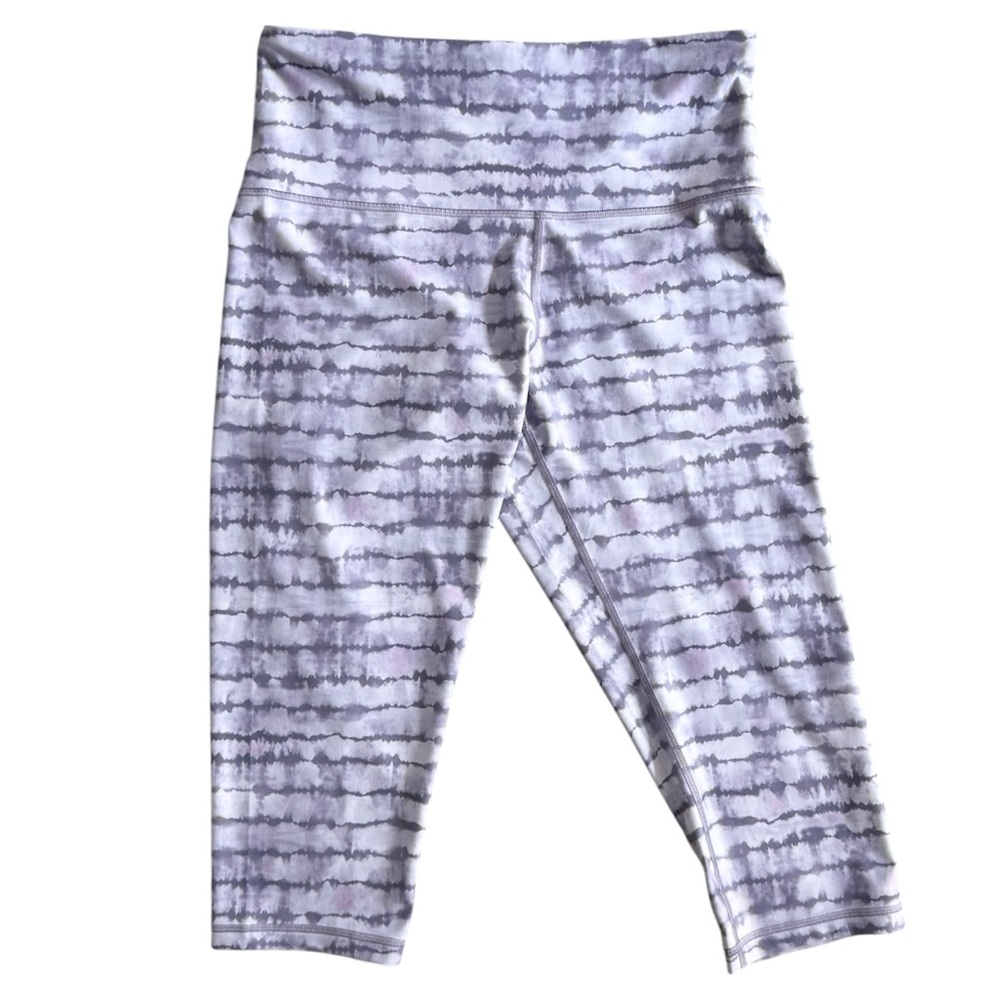 Athleta Elation Printed Capri Leggings Powervita Size 1X - Picture 2 of 5